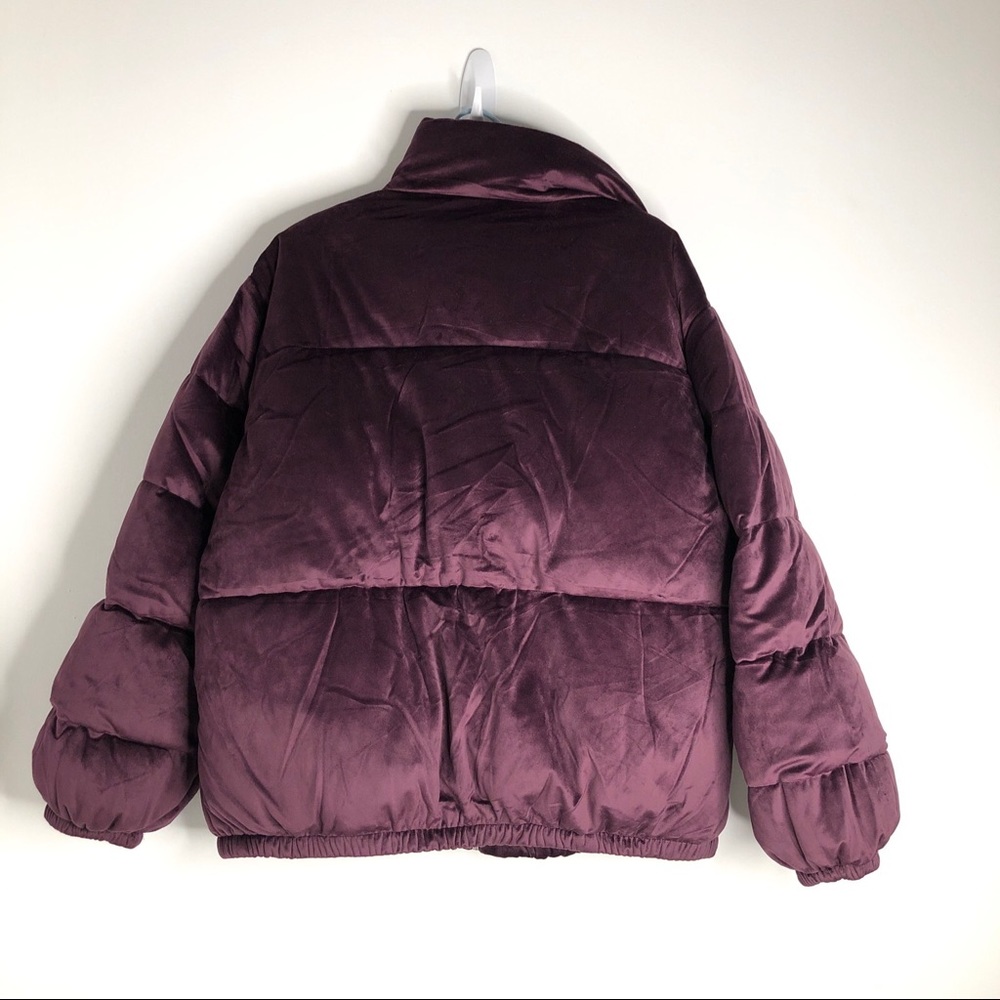 nine west cozy chic collection plum Puffy coat Women’s Size 0X NWT Purple - Picture 3 of 9